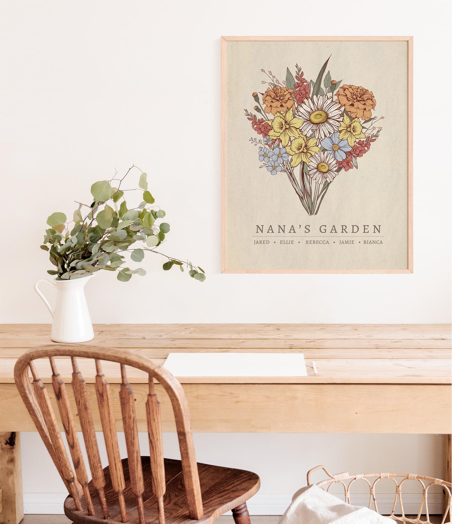 "Grandma's Garden" Birth Flower Bouquet