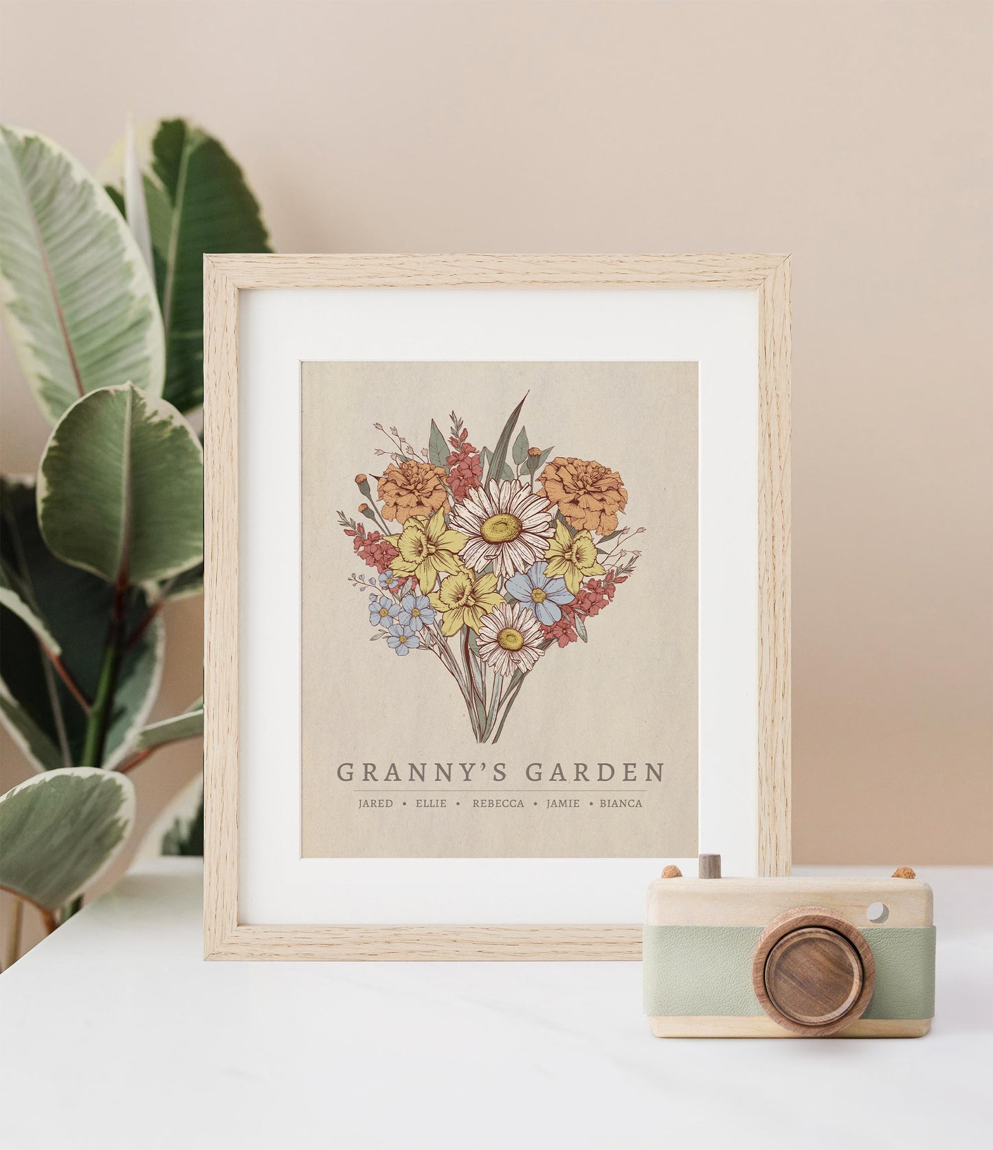 "Grandma's Garden" Birth Flower Bouquet