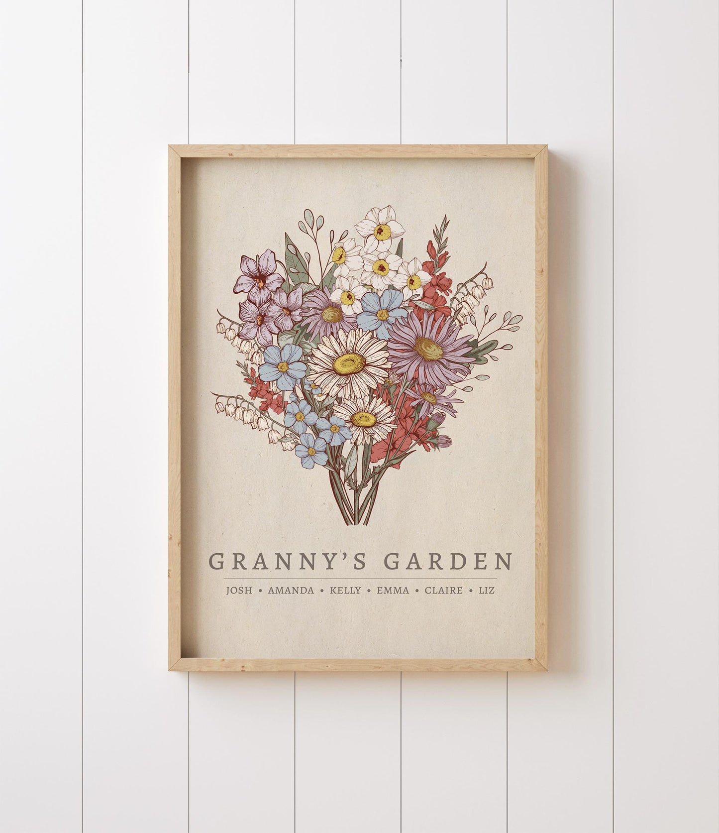 "Grandma's Garden" Birth Flower Bouquet