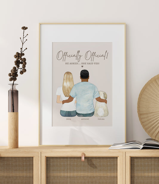 She Said Yes! Couple's Portrait