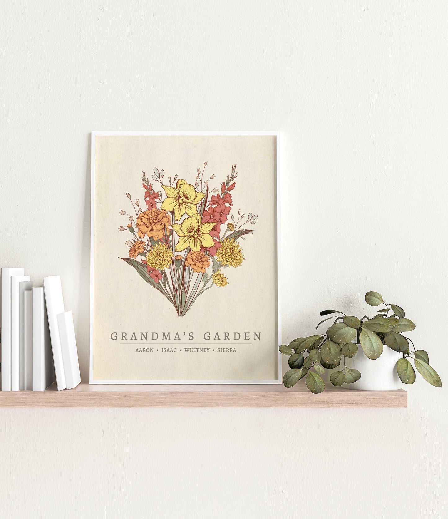 "Grandma's Garden" Birth Flower Bouquet