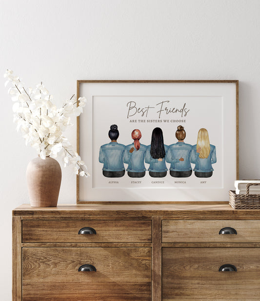 Bestie Friendship Portrait