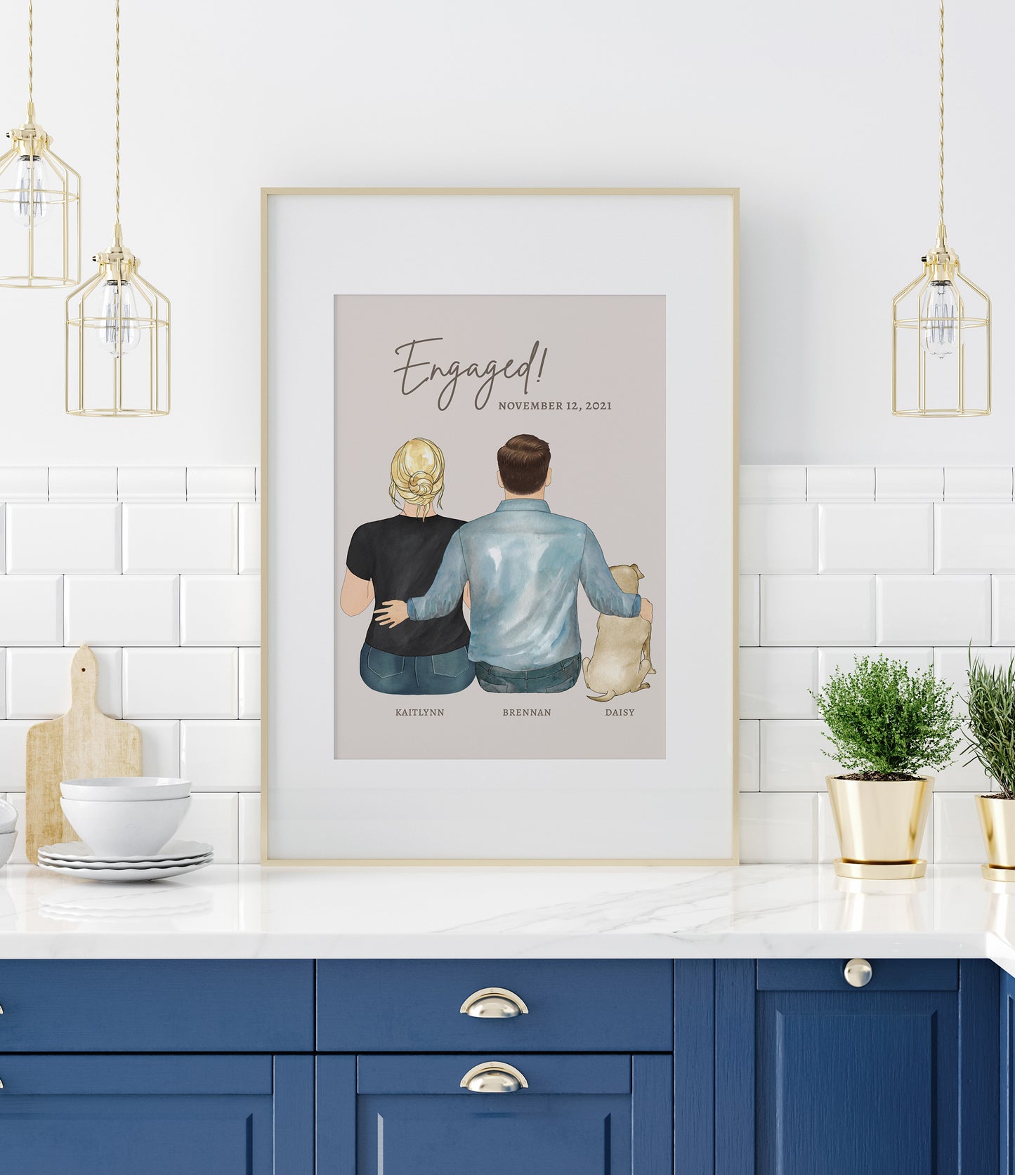 Newly-Engaged Couple's Portrait