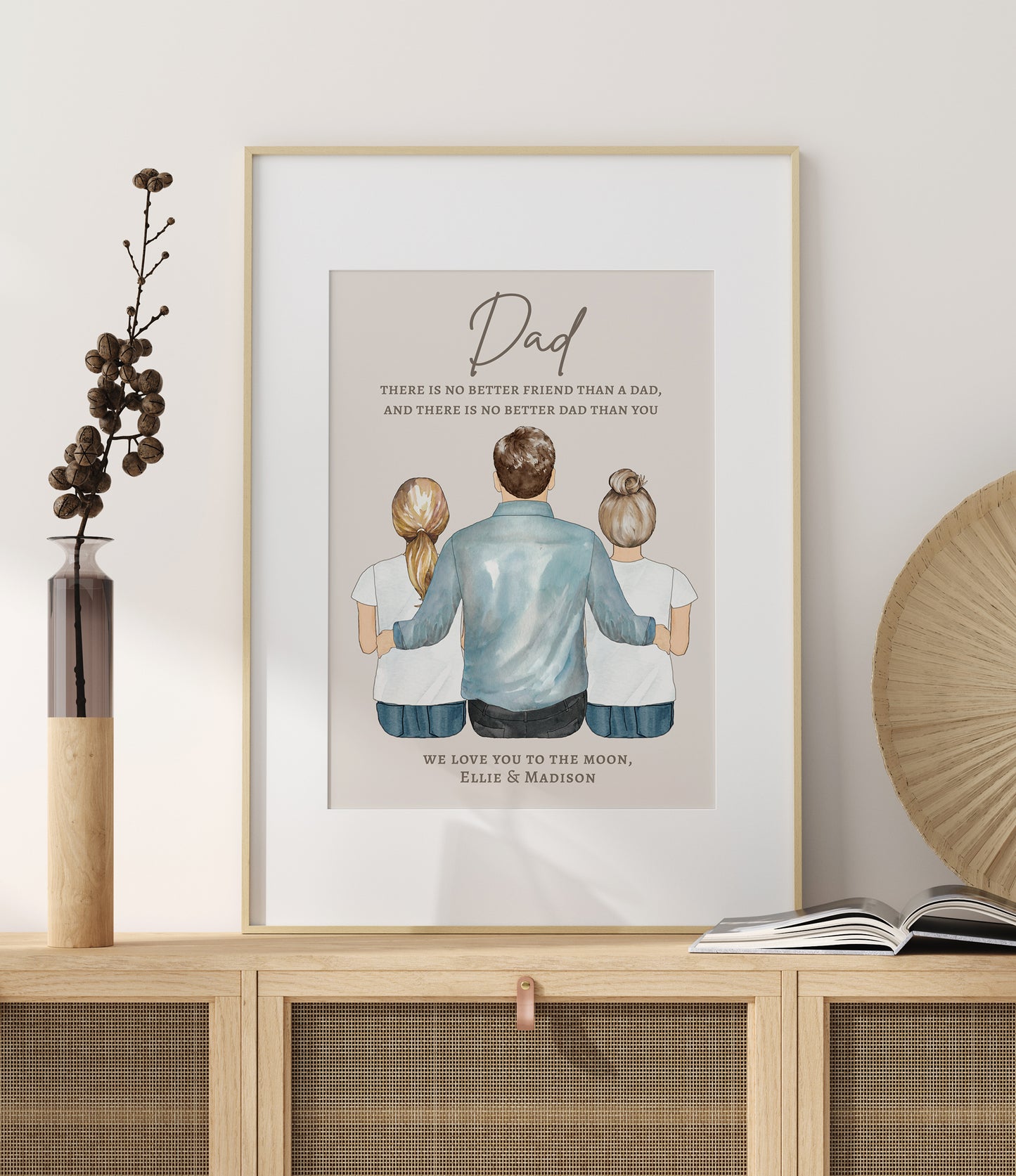 Portrait for Dad from the Kids