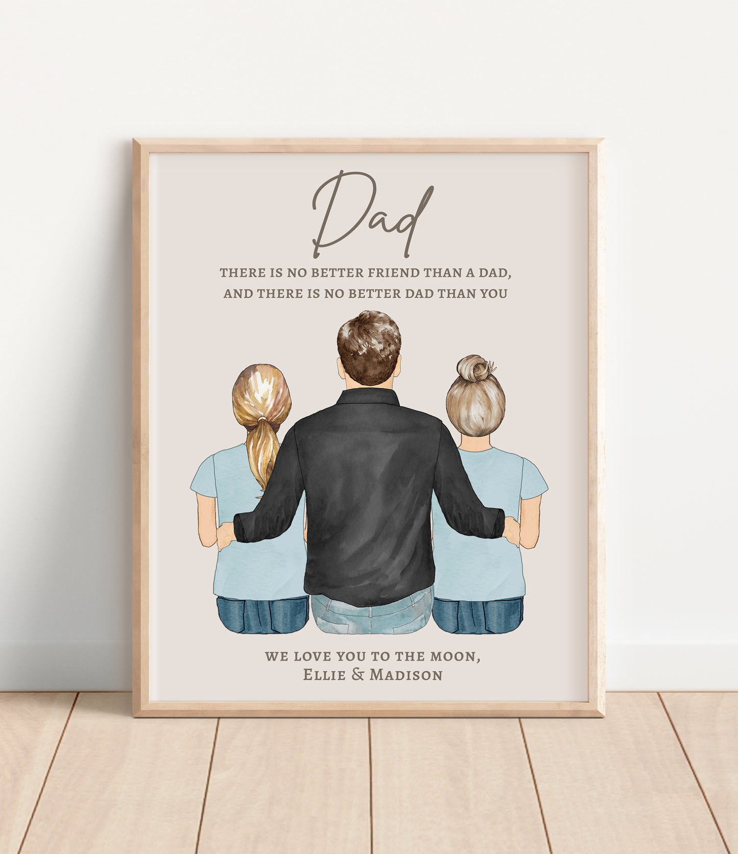 Portrait for Dad from the Kids