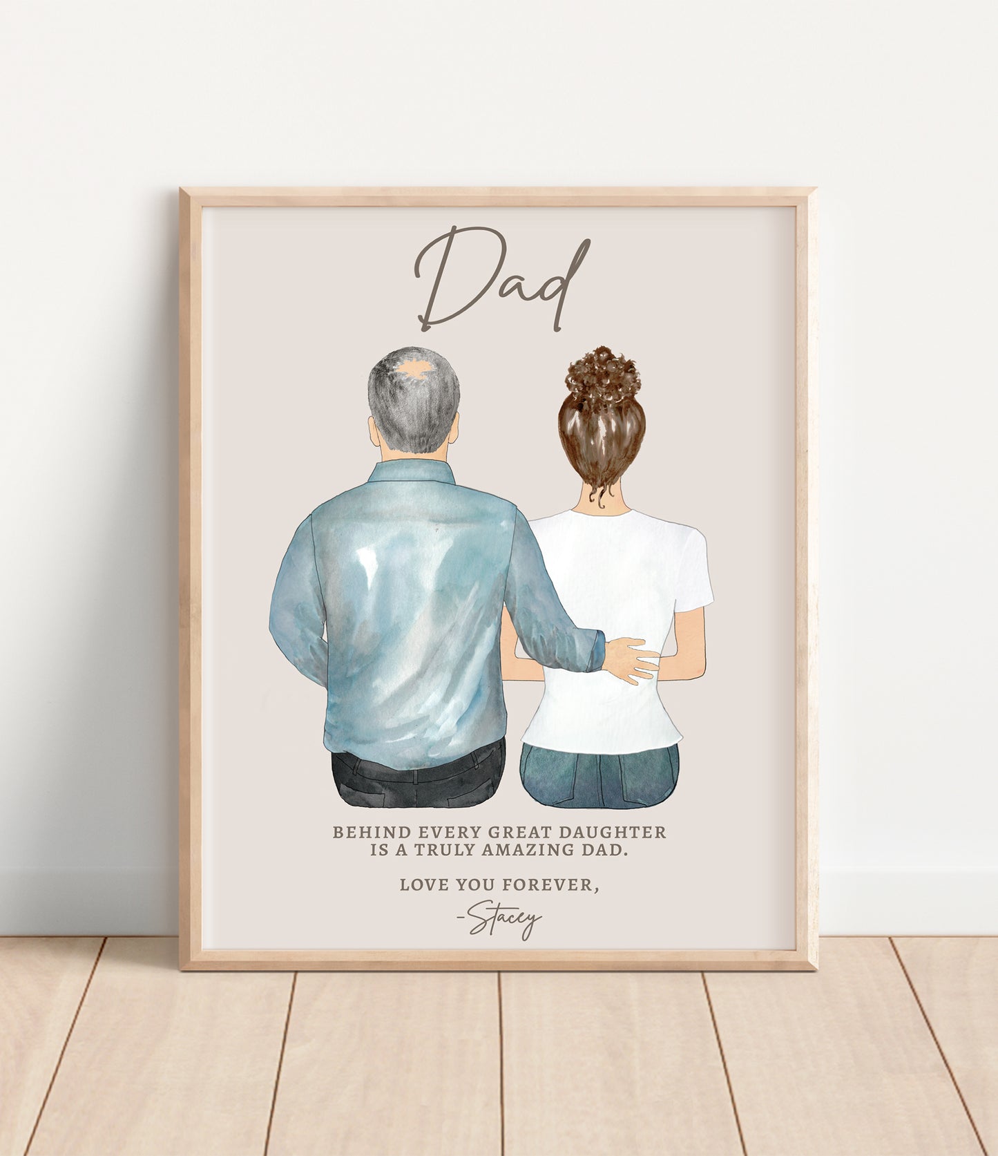 Portrait for Dad from the Kids
