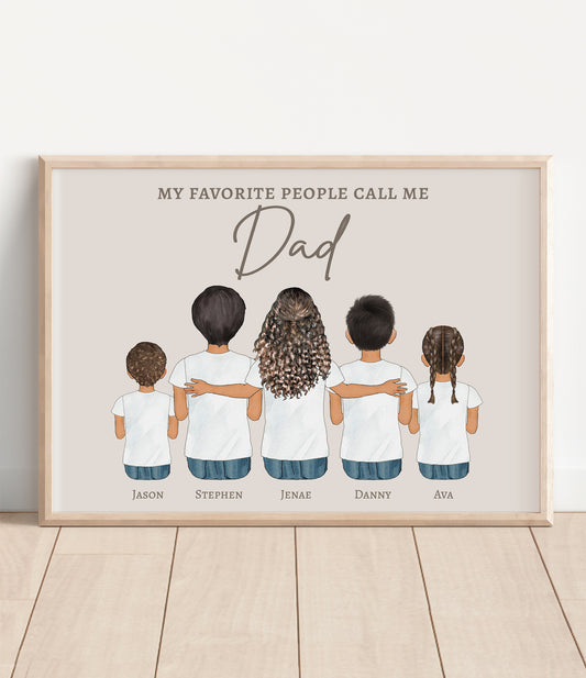 Dad's Favorite People Portrait
