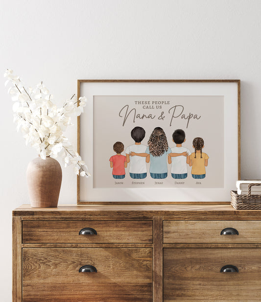 Grandparent's Favorite People Portrait