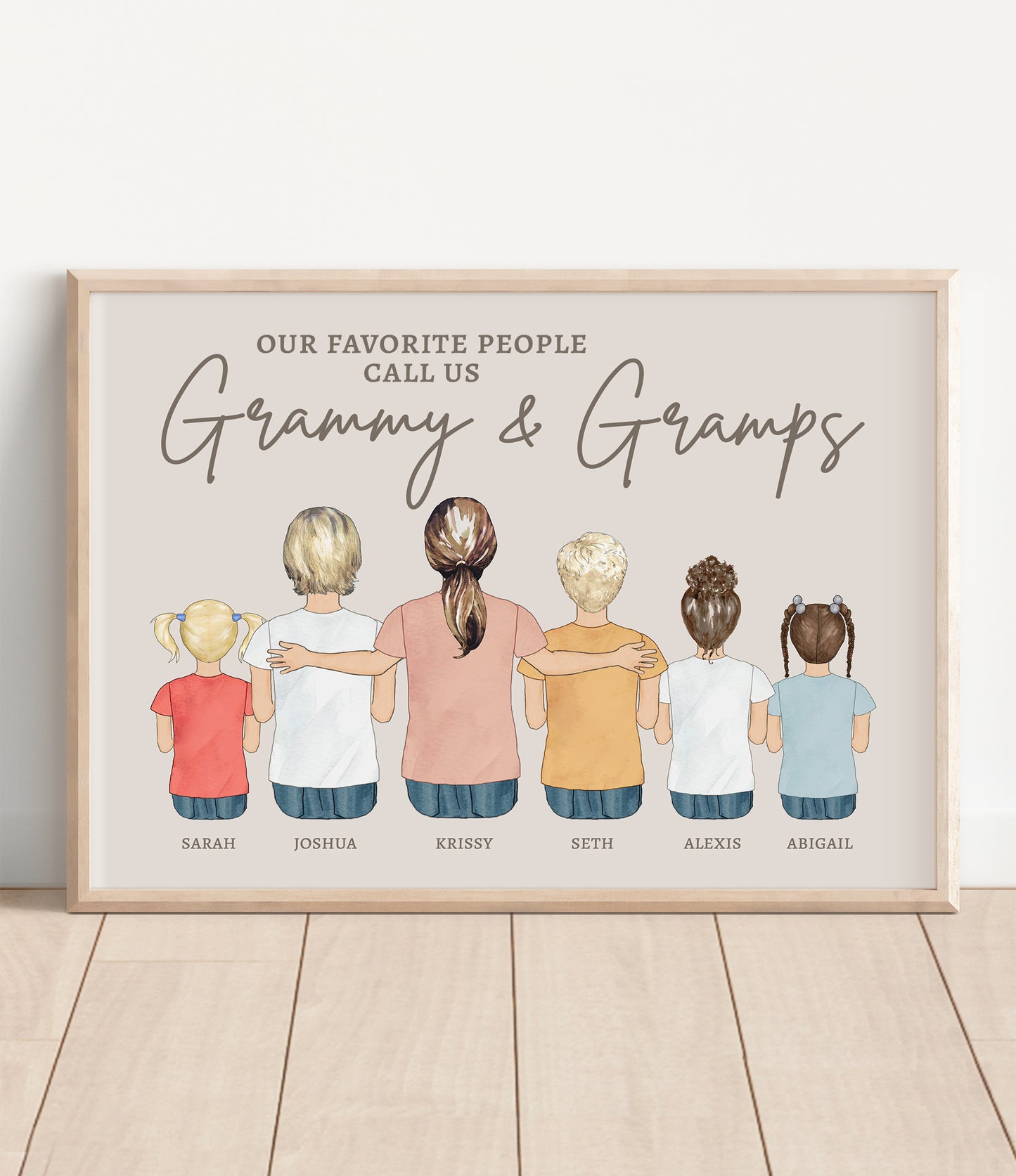 Grandparent's Favorite People Portrait