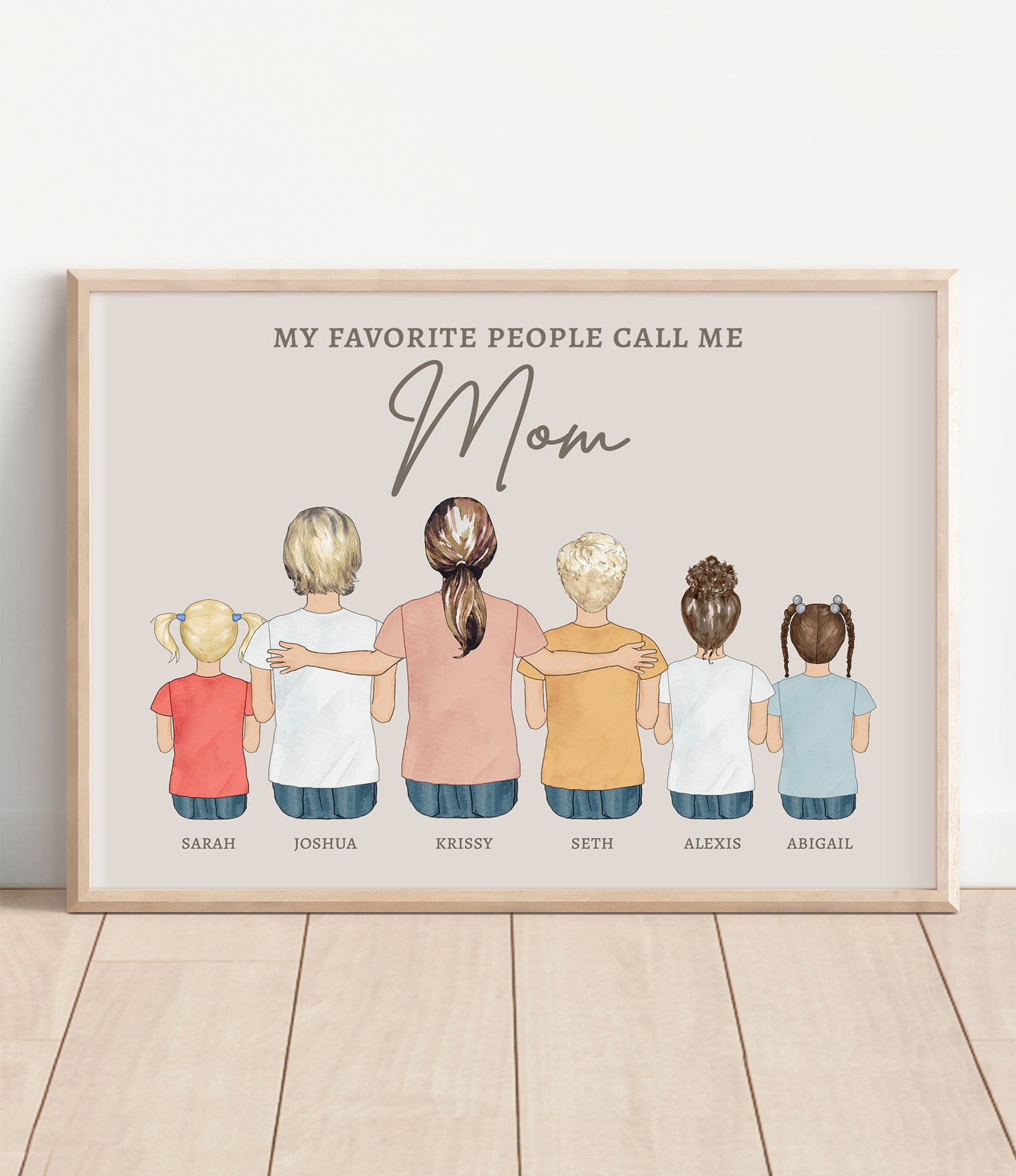 Portrait for Mom from the Kids