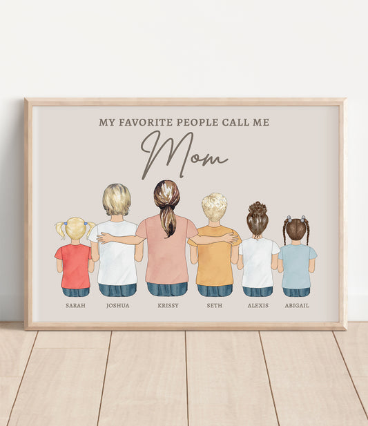 Mom's Favorite People Portrait