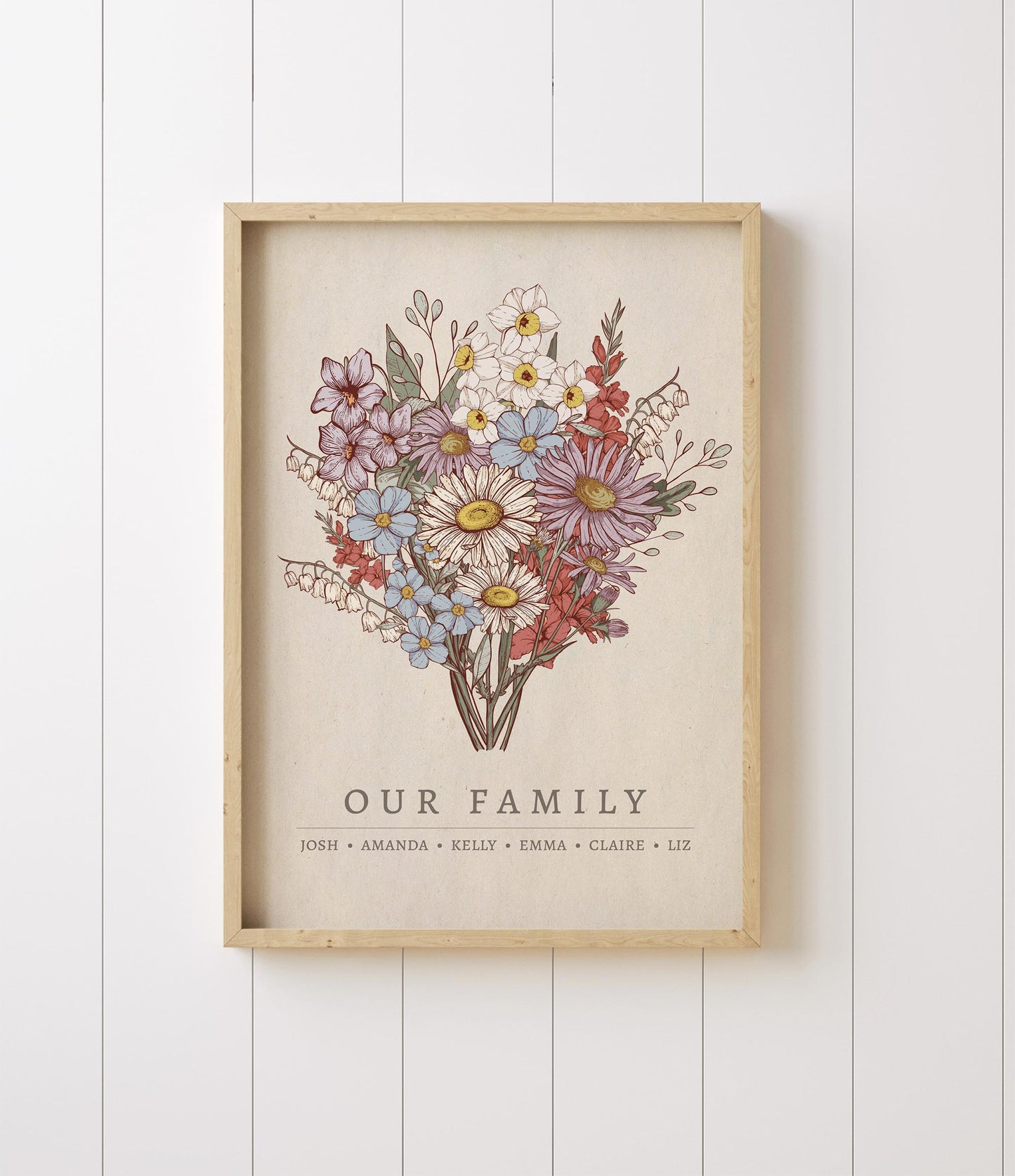 "Our Family" Birth Flower Bouquet